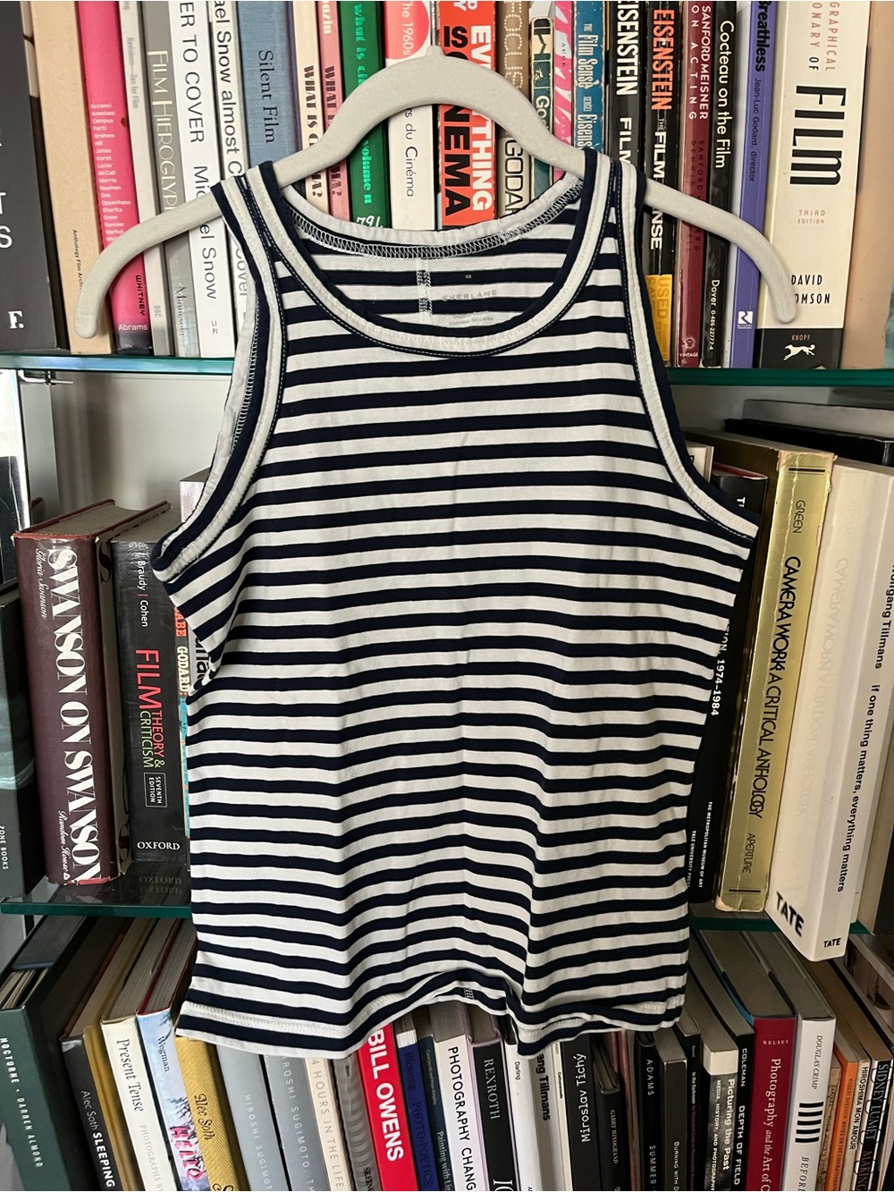 Everlane Navy and White Striped Tank